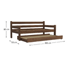 Bicama Madeira Maciça Para Colchão 78/88 X 188cm Paris Multim