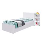 Bicama Menino Baú E Prateleiras João Branco Com Colchões