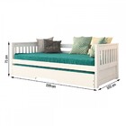 Bicama Mission Estilo Sofá em Madeira Maciça/MDF - Branco