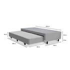 Bicama Molejo Basic Solteirão Yescasa Cinza