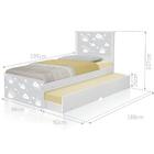 Bicama Nuvem Cinza Menino E Menina Com Auxiliar