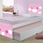 Bicama Nuvens Meninas Com Colchões