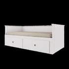 Bicama Palino 90x190cm Em Madeira Maciça Branco Lavado