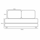 Bicama Quebec Casal Simbal Sofacama 2 Lugares E Almofadas Com