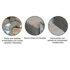 Bicama Sofá 2 Gavetas 100% Mdf Escrivaninha Lateral Helena Ci