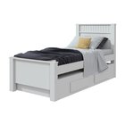 Bicama Solteiro 2 Gavetas Athenas  Branco