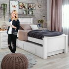 Bicama Solteiro 2 Gavetas Athenas  Branco