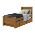 Bicama Solteiro 2 Gavetas Athenas Móveis Lopas Rovere Natural