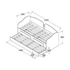 Bicama Solteiro 2 Gavetas Cm-08