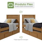 Bicama Solteiro 2 Gavetas Mdf Athenas Amêndoa Clean/off White