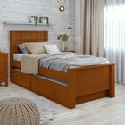 Bicama Solteiro 2 Gavetas Mdf Athenas Frassino/off White