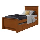 Bicama Solteiro 2 Gavetas Mdf Athenas Frassino/off White