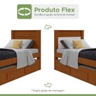 Bicama Solteiro 2 Gavetas Mdf Athenas Frassino/off White