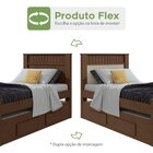 Bicama Solteiro 2 Gavetas Mdf Athenas Móveis Lopas Imbuia Cle