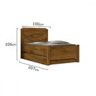 Bicama Solteiro 2 Gavetas Spazu Leifer