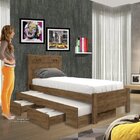 Bicama Solteiro 2 Gavetas Star Leifer