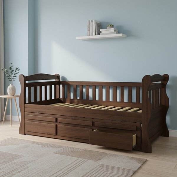 Bicama Solteiro Americana Luiza Espresso Móveis Castanho