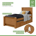 Bicama Solteiro Athenas Amêndoa Clean