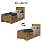Bicama Solteiro Athenas Color Flex Com 2 Gavetas - Móveis Lop