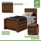 Bicama Solteiro Athenas Imbuia Clean