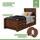 Bicama Solteiro Athenas Imbuia Clean