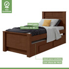 Bicama Solteiro Athenas Imbuia Clean