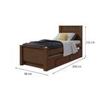 Bicama Solteiro Athenas Imbuia Clean