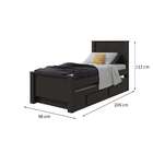 Bicama Solteiro Athenas Preta