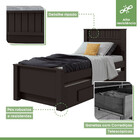 Bicama Solteiro Athenas Preta