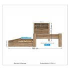 Bicama Solteiro Baú Com Nicho E Cama Auxiliar Invicta Atacama