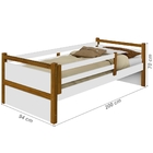 Bicama Solteiro Bel Branca e Mel Com Colchões