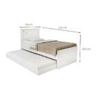 Bicama Solteiro Bibox Bruna Branca