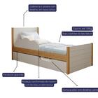 Bicama Solteiro C/ Protetor Lateral 100% Mdf Acabamento Em La