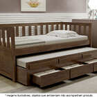 Bicama Solteiro Com 3 Gavetas Em Madeira Maciça Pérola Castan