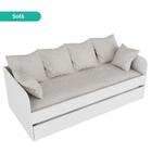 Bicama Solteiro Com Auxiliar Cm8032 Branco Tecnomobili