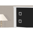 Bicama Solteiro Com Auxiliar Tebarrot Barcelona Branca/preto