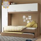 Bicama Solteiro Com Colchão Incluso E Guarda Roupa Multimóvei