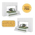 Bicama Solteiro Com Guarda-roupas E Mesa De Cabeceira Retrô M