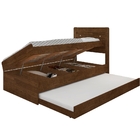 Bicama Solteiro Compartimento Rosangela Malbec Com Colchão