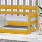 Bicama Solteiro De Madeira Maciça Com Colchão Esmeralda Nemar