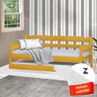 Bicama Solteiro De Madeira Maciça Com Colchão Esmeralda Nemar