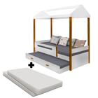 Bicama Solteiro Divaloto Casa Montessoriana Com 2 Colchões Sa