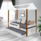 Bicama Solteiro Divaloto Casa Montessoriana Sara Branco E Mel