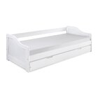 Bicama Solteiro Em Madeira Maciça Branco