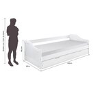 Bicama Solteiro Em Madeira Maciça Branco