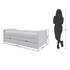 Bicama Solteiro Em Madeira Maciça Luma Branco