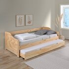 Bicama Solteiro Em Madeira Maciça Natural