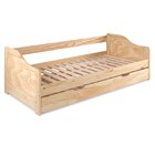 Bicama Solteiro Em Madeira Maciça Natural