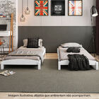 Bicama Solteiro Empilhável  Laqueado Branco Casatema