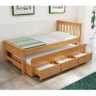 Bicama Solteiro Esmeralda - Mel (amadeirado)